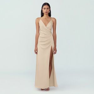 The Zarita Dress -Matte Satin Light Nude